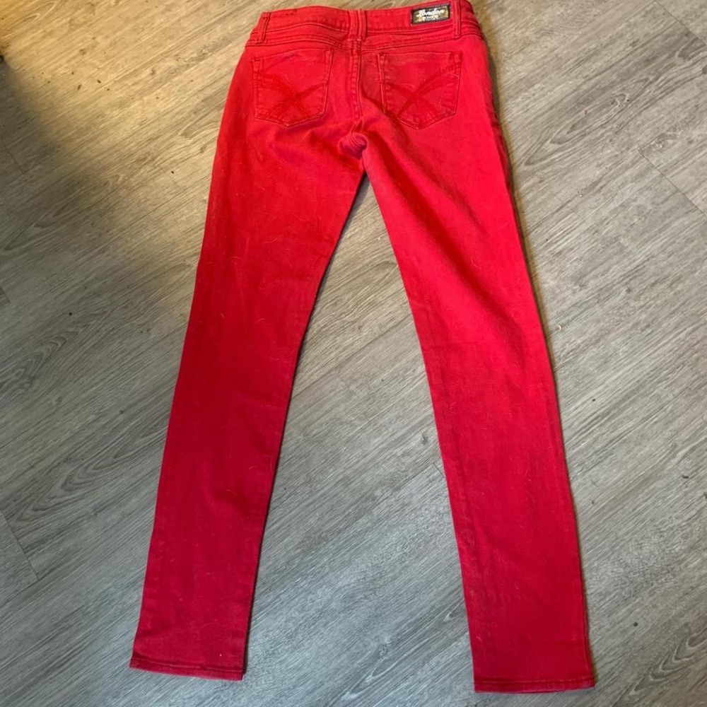 BONGO Vibrant Red Skinny Jeans